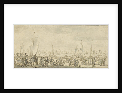 Charles II leaving Scheveningen, May 1660 by Adriaen Pietersz van der Venne