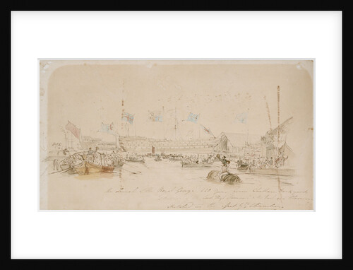 Launch of the Royal George by George Chambers