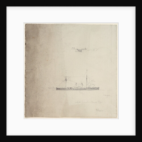 The gunboat 'Weser' by Oswald Walter Brierly