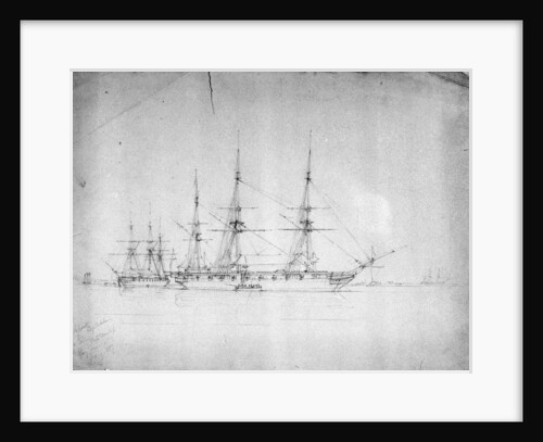 HMS 'Cossack' and 'Tartar', probably on the North American station, January 1857 by George Pechell Mends