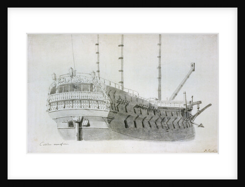 The man-of-war 'Culloden' by Dominic Serres