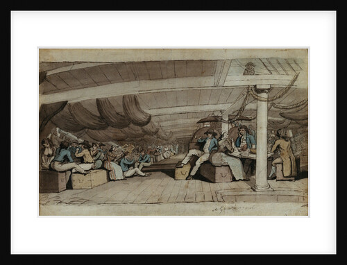 Dinner on board a ship at Gravesend by Wright