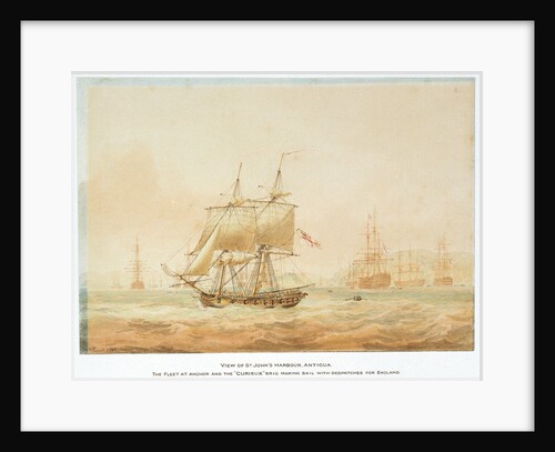 View of St John's Harbour, Antigua, 1805 by Nicholas Pocock