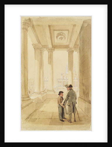 Jack and his father under the Colonnade by Clarkson Stanfield
