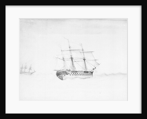 HMS 'Albion' in a gale by John 'Vallack' Tom