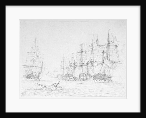 Trafalgar, 21 October 1805: 'Situation of HMS 'Bellerophon' by William Joy