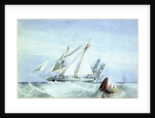 'Nymph'. Yacht belonging to Lord Harborough, 1834 by Richard Calvert Jones