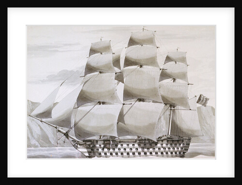 HMS 'Caledonia' by James Kennett Willson