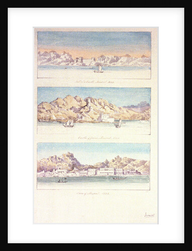 Three watercolours of Muscat by Charles Hamilton Smith