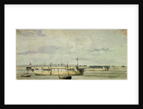 The 'Shannon' as a hulk at Sheerness, 4 September 1844 by George Pechell Mends