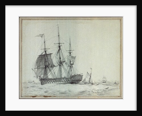 The East Indiaman 'Thames' by Edward William Cooke