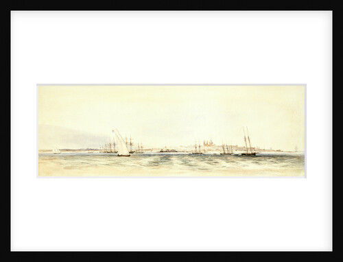 Montevideo harbour by Conrad Martens