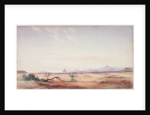 Cordillera of the Andes, as seen from the Mystery Plain, near the Santa Cruz by Conrad Martens