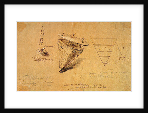 Russian infernal machines found in dockyard at Kertch in May 1855 by Oswald Walter Brierly
