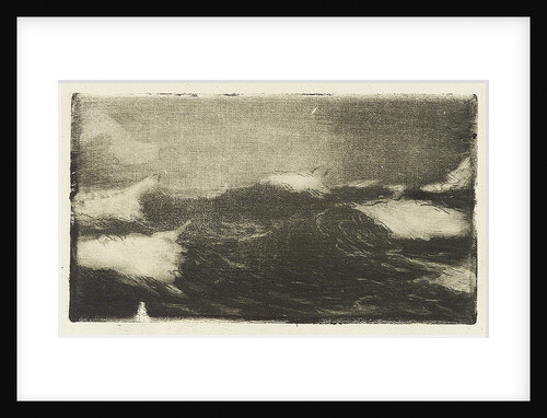 Seascape - grey-black rollers 1 by John Everett