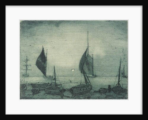 Small sailing craft on the beach at Poole 1 by John Everett