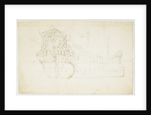 Portrait of the 'Zeven Provincien' by Willem Van de Velde the Younger