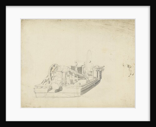Study of a dredger by Willem Van de Velde the Younger