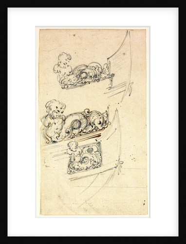 Decoration of the head (for a yacht to be built for the Van de Veldes) by Willem Van de Velde the Younger