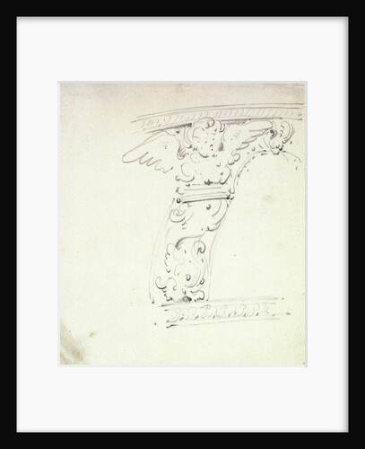 Decorated mullion for stern by Willem Van de Velde the Younger