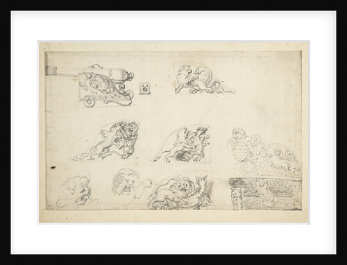Decoration for a gun carriage by Willem Van de Velde the Younger