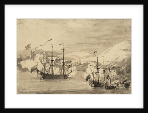 The capture of Tobago? by Willem Van de Velde the Younger