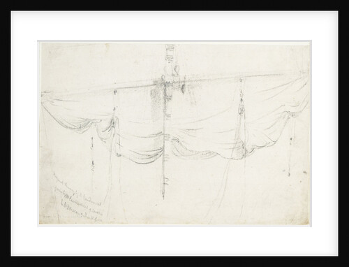 A course clewed up by Willem Van de Velde the Younger