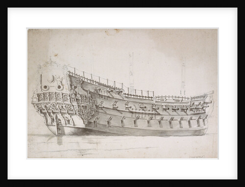Portrait of the 'Portland' by Willem van de Velde the Elder