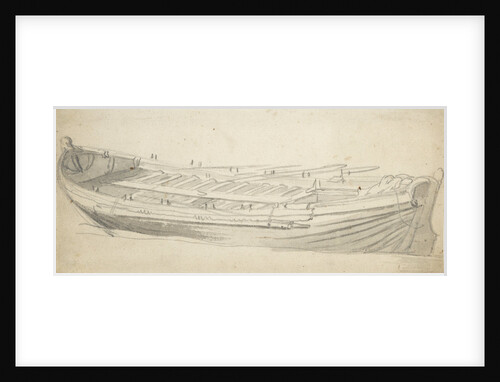 Study of a ship's barge by Willem van de Velde the Elder