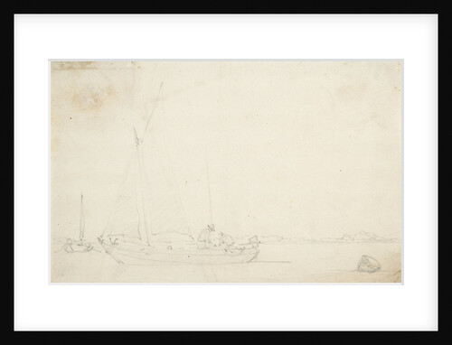 A kaag becalmed by Willem Van de Velde the Younger