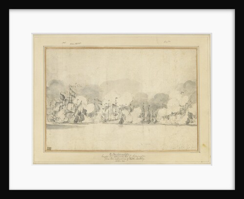 An episode in the Four Days' Battle, 1-4 June 1666 by Willem van de Velde the Elder