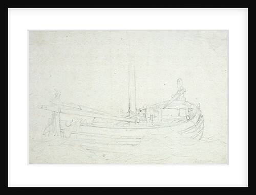 A dogger at sea by Willem van de Velde the Elder