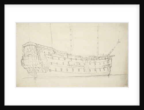 Portrait of the 'St Andrew' by Willem Van de Velde the Younger
