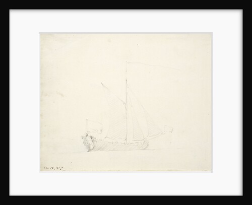 An English yacht before the wind by Willem Van de Velde the Younger
