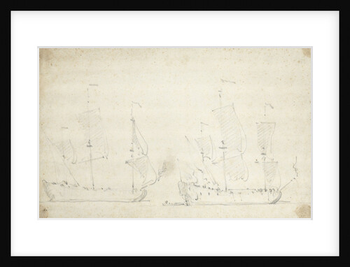 An English ship before a light breeze by Willem Van de Velde the Younger