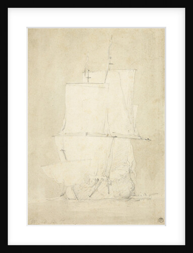 An English ship becalmed by Willem Van de Velde the Younger