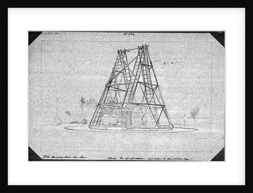 Slough. The 40ft reflector just before its demolition, 1840 by John Frederick William Herschel
