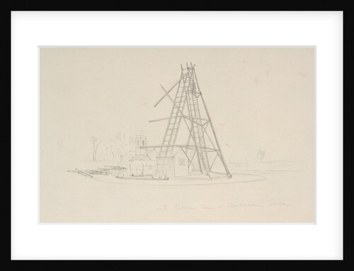 Slough. The 40ft reflector in process of demolition by John Frederick William Herschel