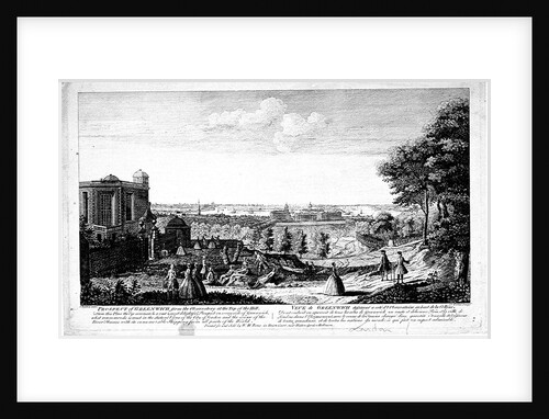 Prospect of Greenwich from the Observatory at the Top of the Hill. From the place..... by Jacques Rigaud