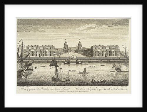 A view of Greenwich Hospital taken from the River by Millam