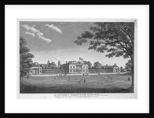 The Asylum of Greenwich Hospital. (From the Park) by James Whittle & Richard Holmes Laurie