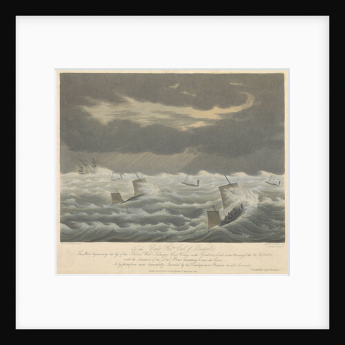 Aquatint of the loss of the West Indiaman 'Belina' on the 23rd of November1824 by George Haywood