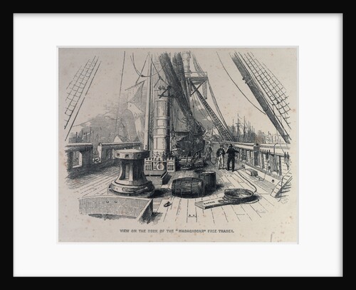 View on the deck of the Madagascar Free Trader by W.H. Prior