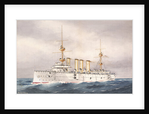 HMS 'Powerful', 1st Class cruiser launched 1895 by W. Mackenzie Thomson