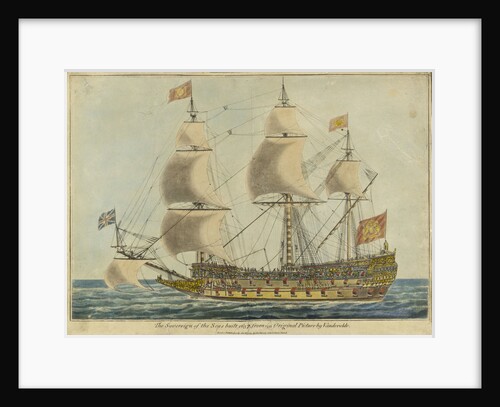 'Sovereign of the Seas' (1637), after an original by Willem Van de Velde, the Elder by unknown