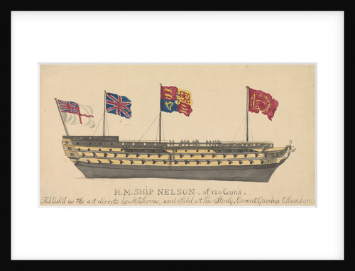 HMS 'Nelson' of 120 Guns by unknown