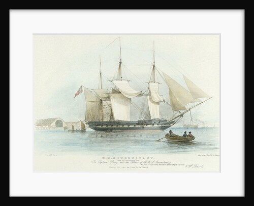H.M.S. 'Inconstant' lying off Plymouth Dock Yard by Anonymous
