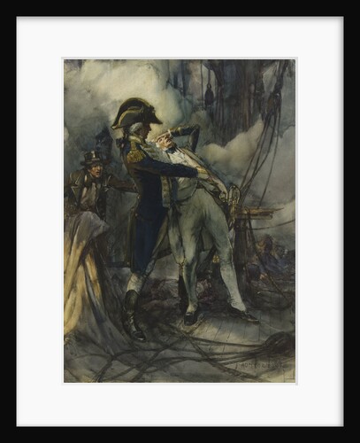 Nelson severely wounded at the Battle of the Nile, 1798 by Arthur David McCormick