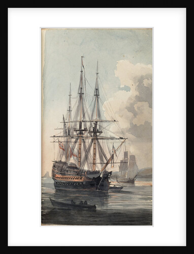 View of His Majesty's ship Inflexible by Edward Pelham Brenton