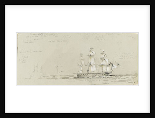 HMS 'Edinburgh', 14 March 1854 by Oswald Walter Brierly